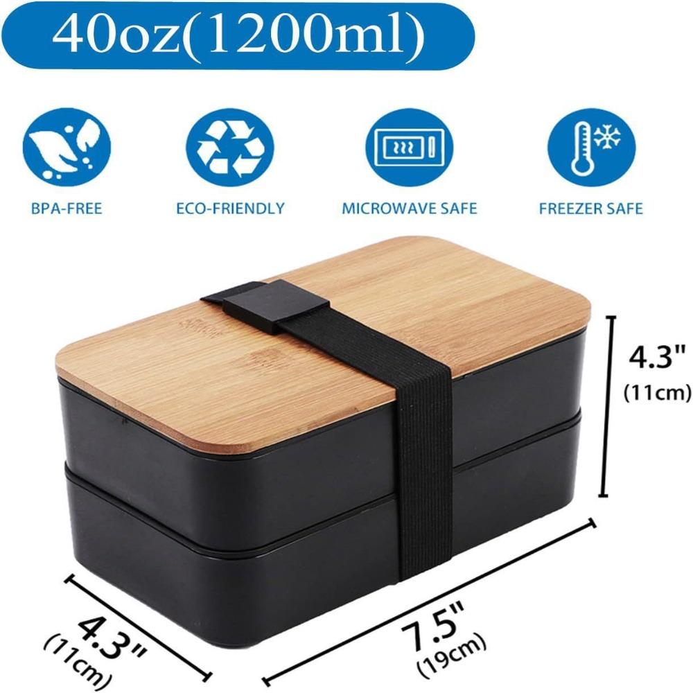 1550ml Lunch  Containers Stackable Salad Box Multifunctional Japanese-style Lunch Boxes  Student