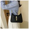 Luxury PU Leather Shoulder Bag for Women Casual Solid Color Design Handbags Brand Purse 2025 Fashion Shopper Clutch Women's Bags