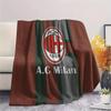 Associazione Calcio Milan Flannel Blanket, High quality Comfortable for All Seasons, Home Decor, Warmth and Comfort
