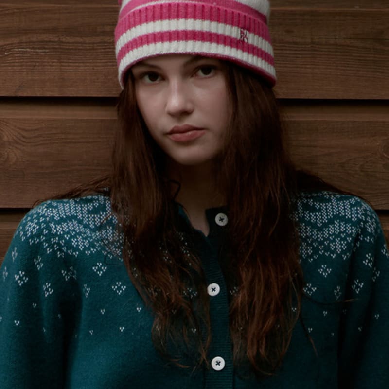 

Studio & Parc Stripe Wool Beanie_Pink pink