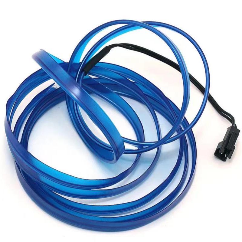 5-Meter Car Interior Cold Light Wire LED Strip with Clip-on Edge Design