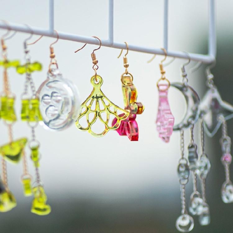 High Temperature Resistant Silicone Star Moon Mold Sturdy Silicone Accessories Mold For Handcrafted Earrings