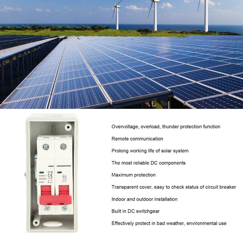 DC500V PV Solar Disconnect Switch IP65 16A/20A/32A/40A/63A Photovoltaic DC Isolation Switch Solar Disconnect Switch