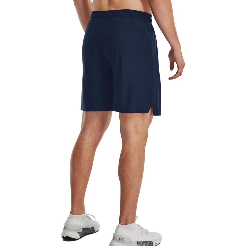 Under Armour Solid Color Straight Leg Casual Shorts Men Shorts Navy-Blue 1376955-408