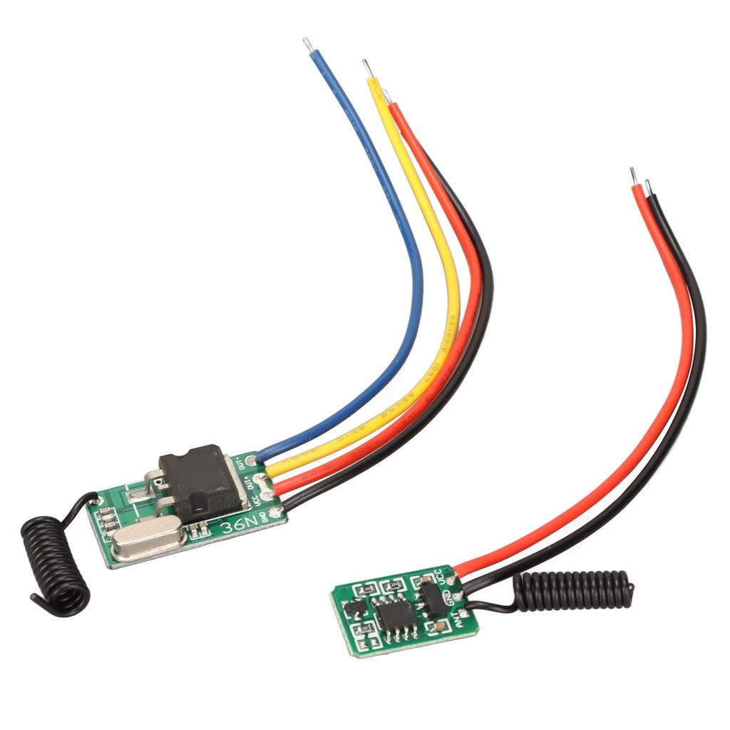 43300CMHz RF Remote Control RF Transmitter and Receiver Wireless RF Transmitter Receiver Board for Lrning with 100m Range 6V-36V R