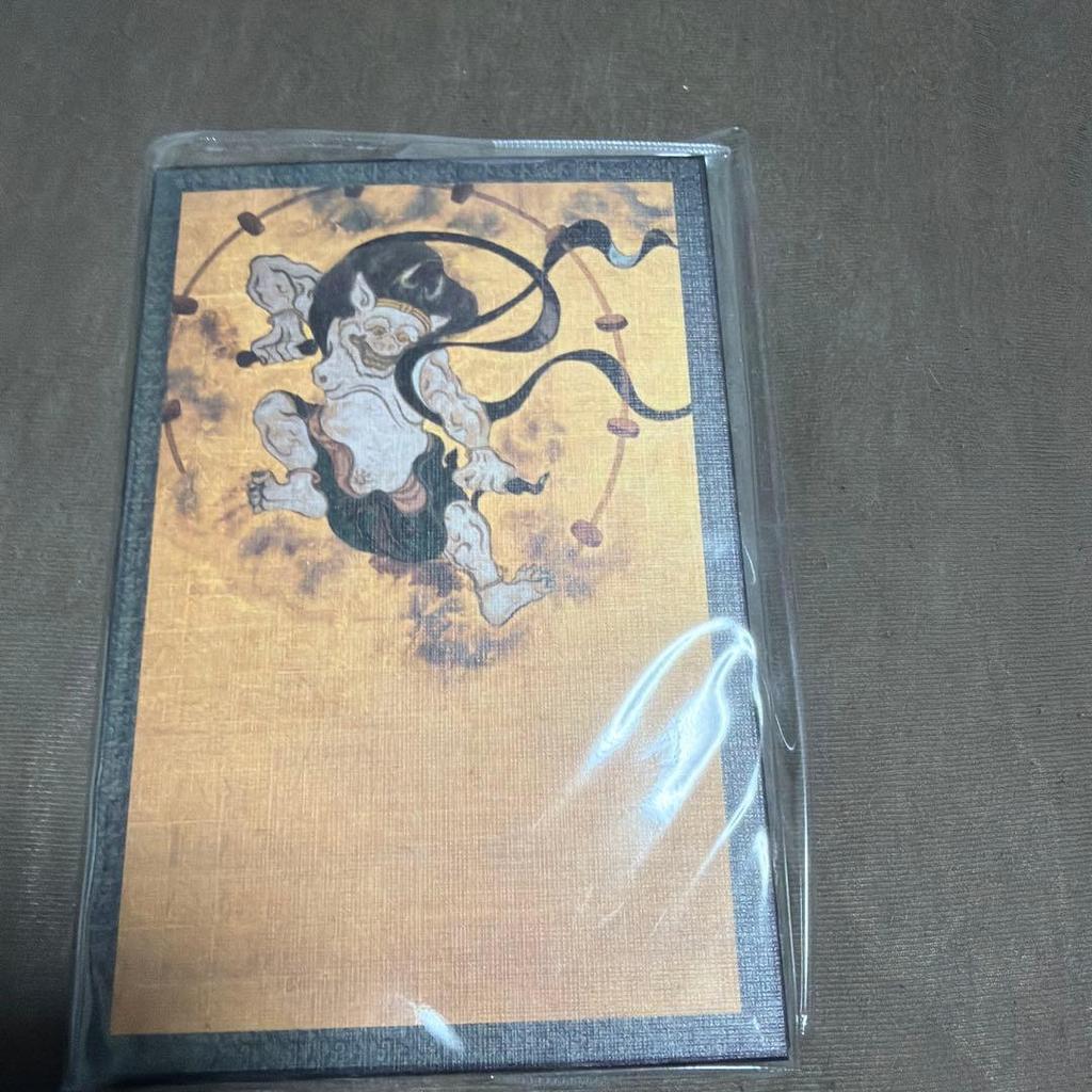 Used Wind God and Thunder God Goshuin Book Daiya Shinno