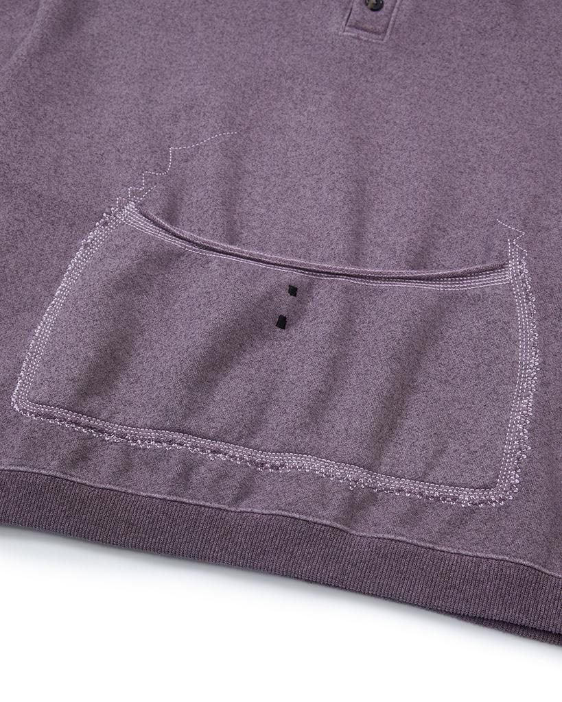 Kalagteo [Oatslife] Milk Foam Pullover / Plum Ash