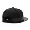 Hip Hop Blank Black Leather Adult Sun Hat Hip Hop Baseball Hat