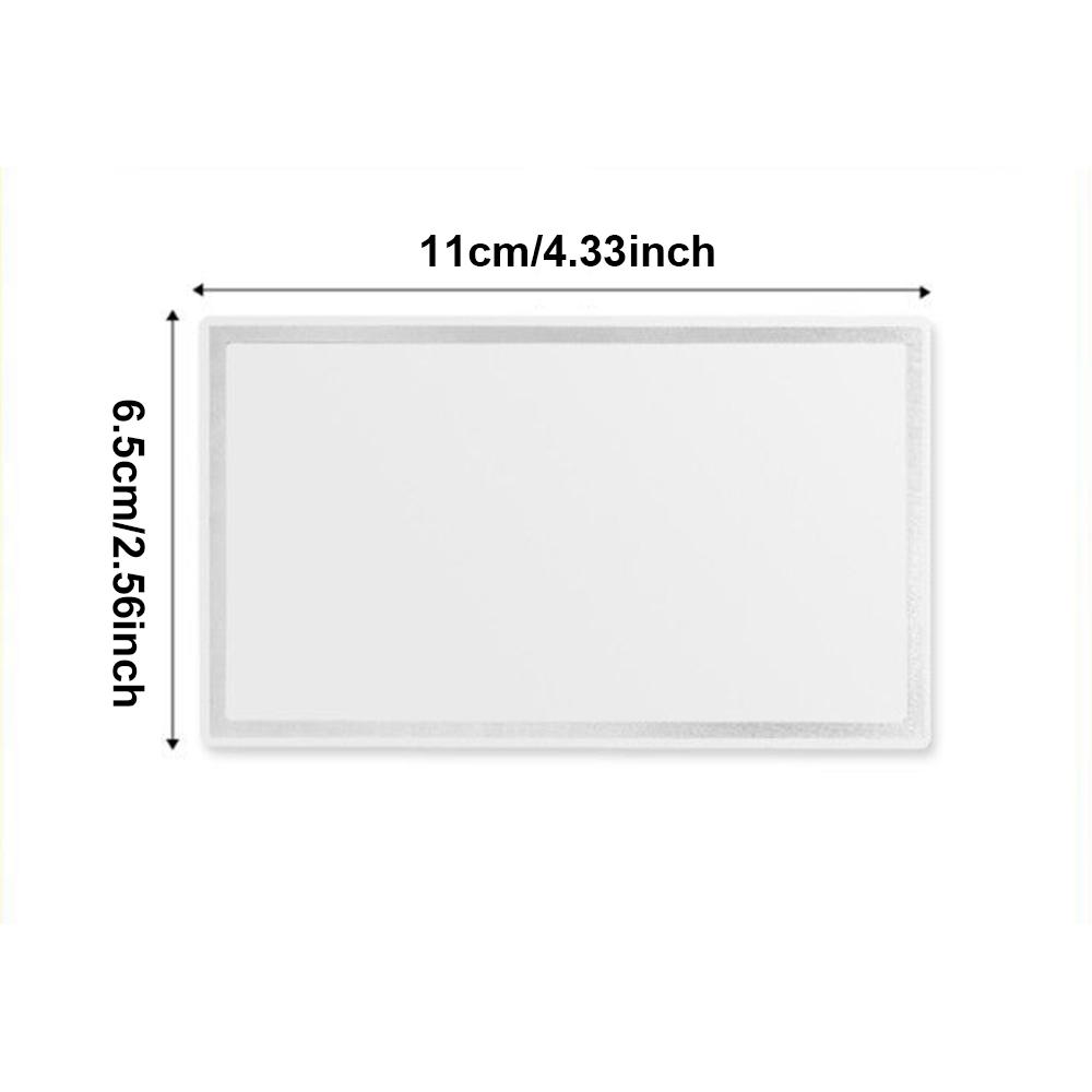 1* 15x8cm/11x6.5cm Car Sun Visor Mirror Portable Makeup Mirror Stainless Steel Clearer Image Universal For Truck Vans SUV
