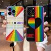 Husă de telefon cu steagul curcubeu Pride pentru lesbiene Pentru iPhone 17 16e 16 15 14 13 12 11mini Pro Max X XR XSMAX 8 7 Air Plus Husă moale