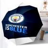 1pz Ombrello Automatico Robusto a 8 Stecche, Ombrello Manchester United Manchester City, Stampato Digitalmente, Ombrello Pieghevole per Uso Esterno in Movimento