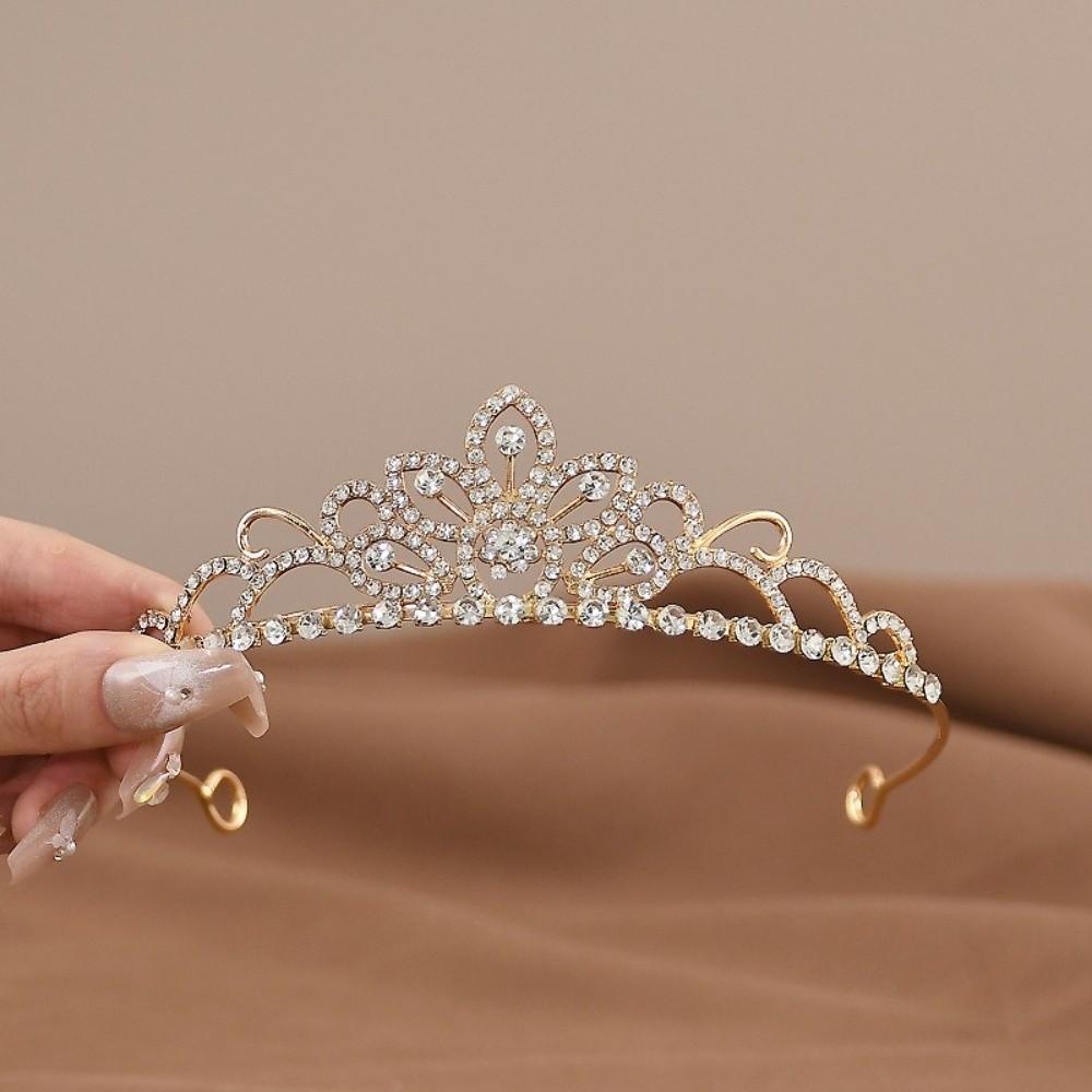 Vintage Queen Princess Crown Rhinestone Crystal Bridal Tiaras New Bridal Headband  Birthday Gift