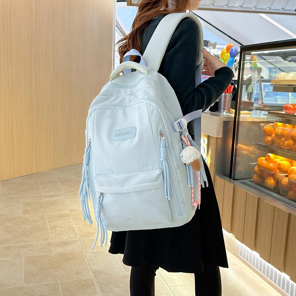 Schoolbag cute girl schoolbag large capacity college style junior high school girl high school college student backpack leisure travel backpack
