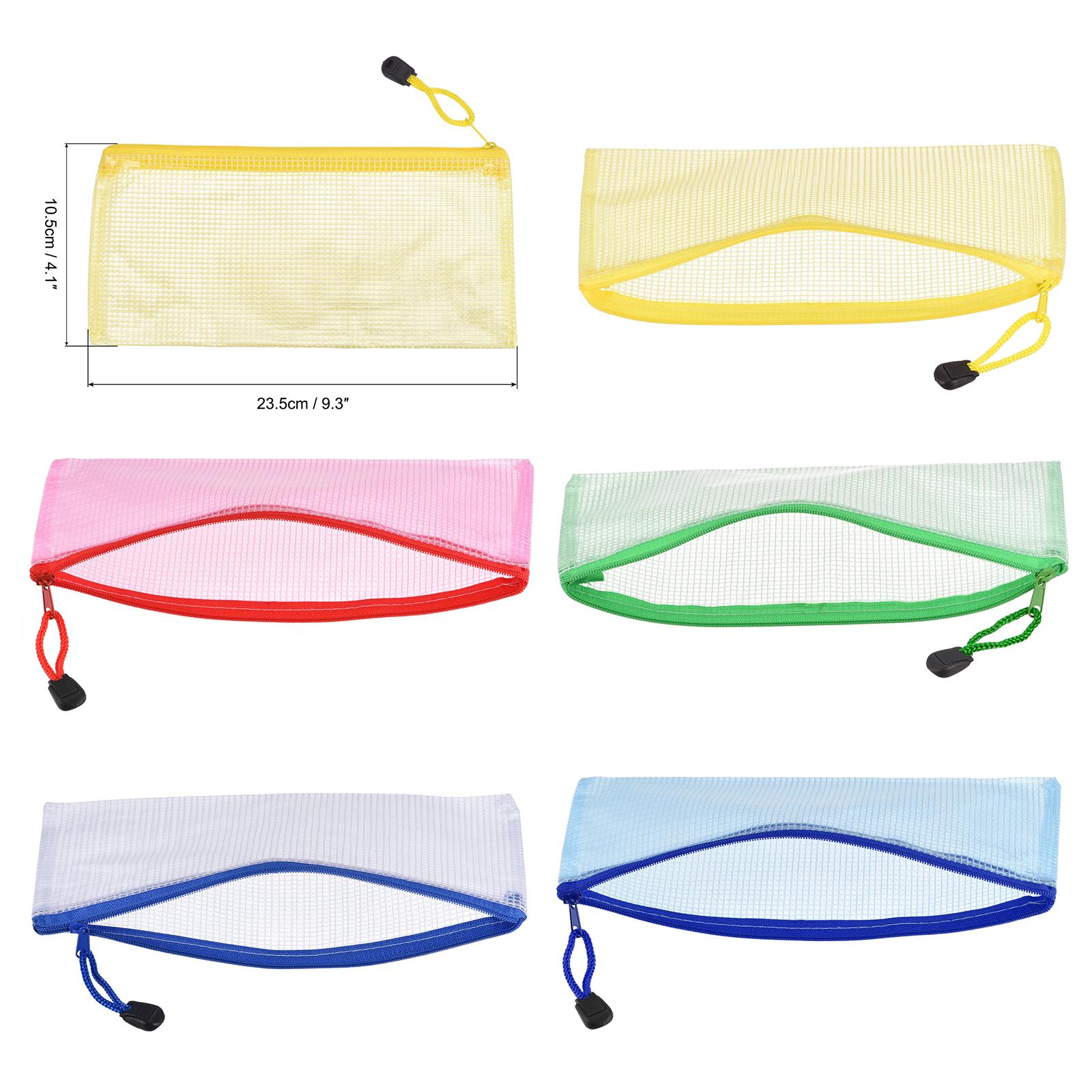 3Pcs Mesh Zipper Pocket Folders Waterproof PVC Document Bag for Pouch Filing Stationery Organizer Office Metting Supplies 1294₽