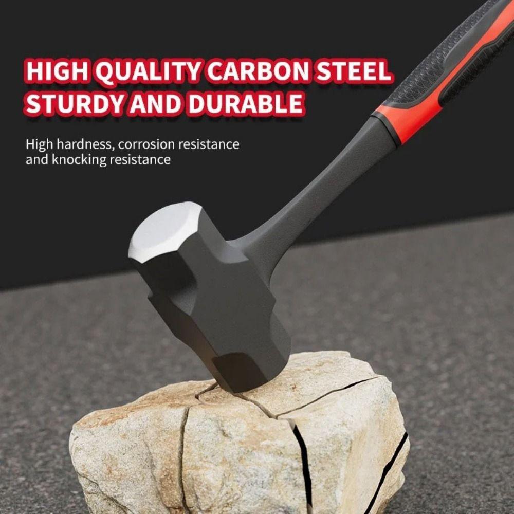 Heavy-Duty Solid Hammer High-carbon Steel Wall Smashing Sledgehammer  Construction Site