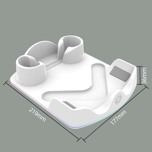 LICHIFIT VR Headset Charging Stand for Quest 2/3/3S, Multi-Function Storage, LED Indicator, Type C Charger, Fast Charging, Host Storage, Controller St