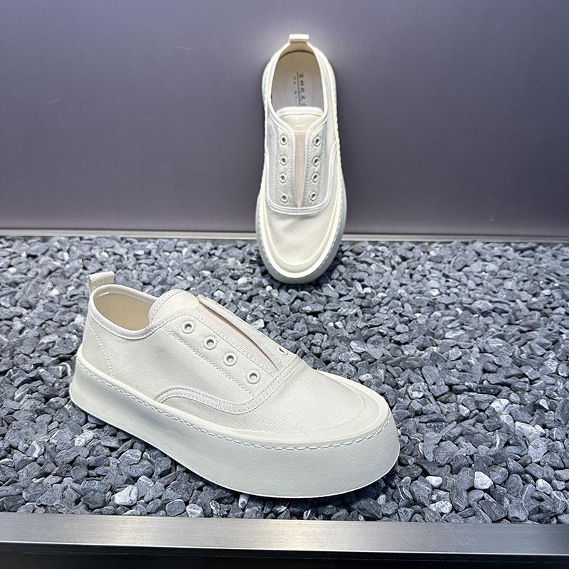 Simple canvas shoes summer new breathable cloth shoes casual shoes platform without shoelaces Jingwu