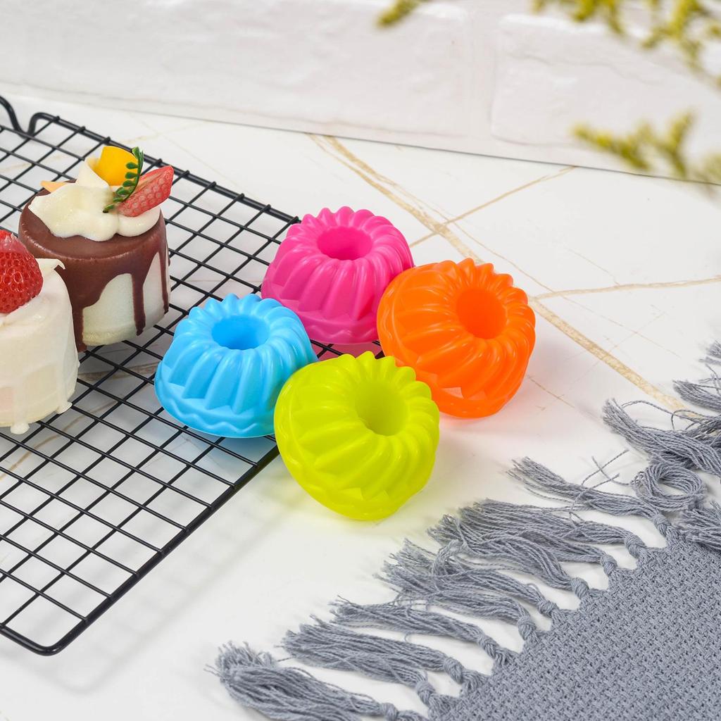 12pcs Silicone Pumpkin Muffin & Cake Cups Set for Pudding