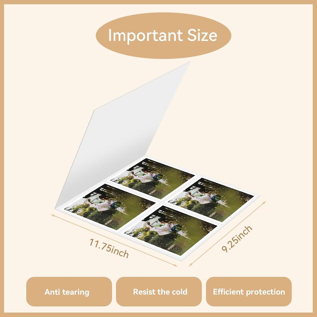 5 Pack Letter Size Laminator Carrier Sleeve 8.5 x11 Thermal Laminating Carriers Laminate Sheets Carrier Protection Thermal Laminating Pouches for