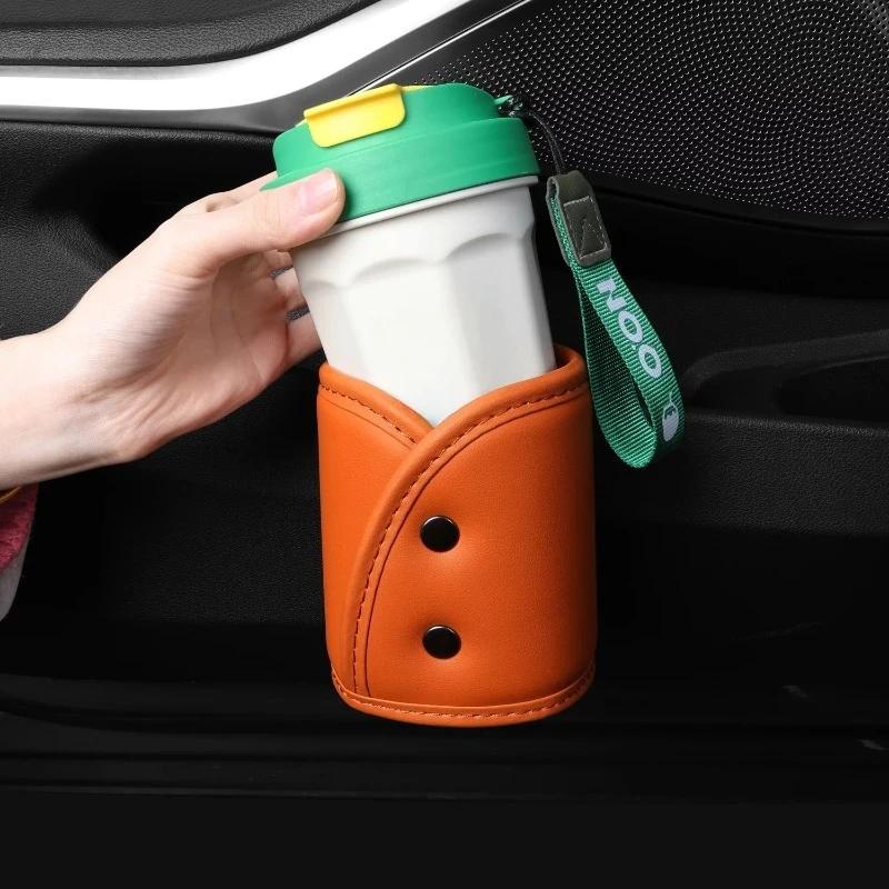 Car Water Cup Holder Multi-purpose Door Hanging Storage Box High-quality Car Cup Holder Universal Car Trash Can Auto Accessories