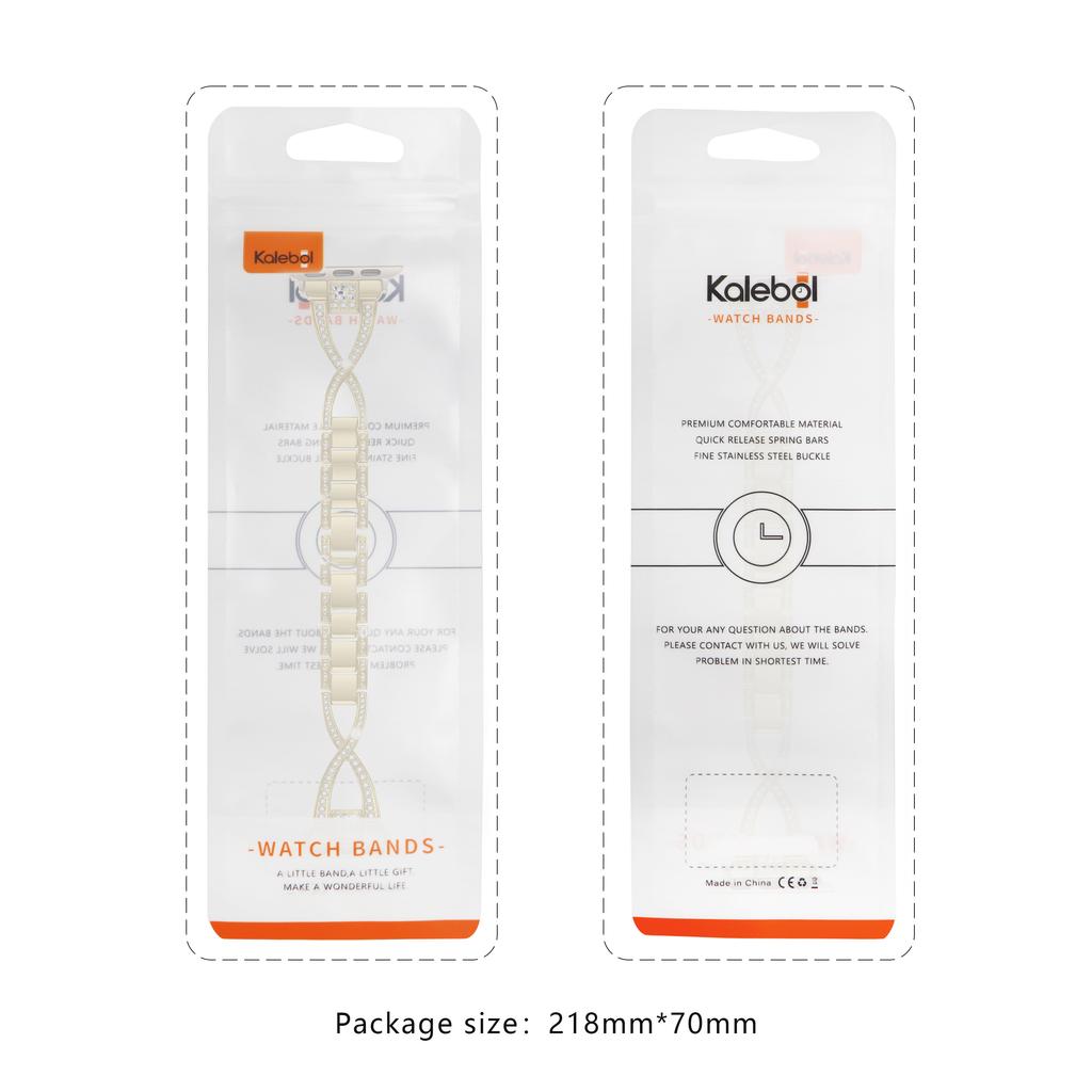 KALEBOL Cross Watch Band for Apple Watch Series 10 Ultra 9 8 7 SE 6 5 4 3 2 1 46mm 49mm 45mm 44mm 42mm Rhinestone Zinc Alloy Wrist Strap