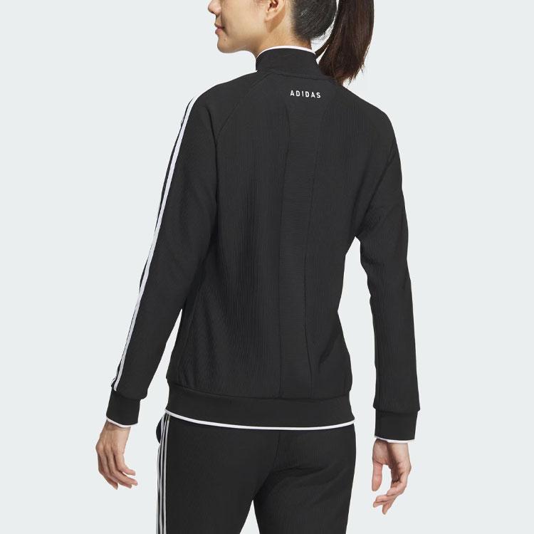 Adidas Aeroready 3-Stripes Colorblock Golf Jacket Women Jacket Black IK9794