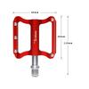 MEIJUN Ultralight MTB Bicycle Pedals Mountain Road Bike CNC Bearings Anti-Slip Nails Pedal Lightweight BMX Cycling Parts