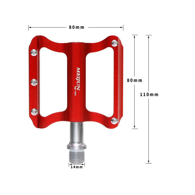 MEIJUN Ultralight MTB Bicycle Pedals Mountain Road Bike CNC Bearings Anti-Slip Nails Pedal Lightweight BMX Cycling Parts