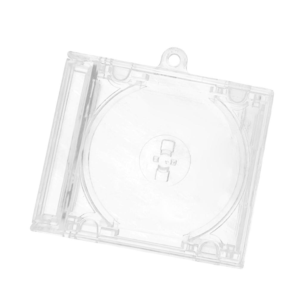 Blank Disc Case Keychain For Keychains Backpack Hanging Decor Chain Clip Creative Acrylic Disc Hanging Charm Clip