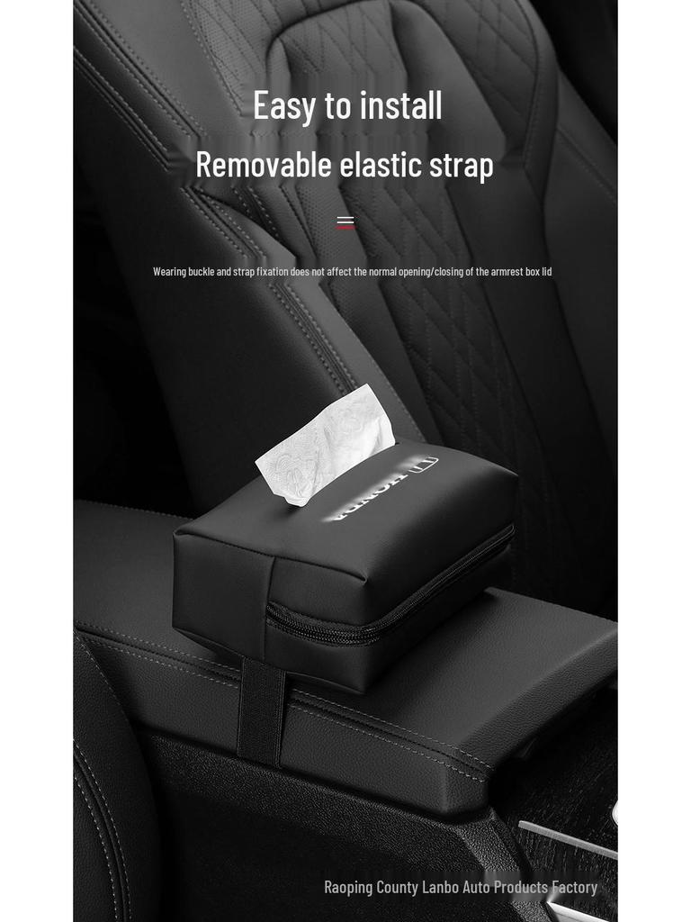 Premium Leder Taschentuchbox für Honda Auto: Armlehne, Sitzlehne, Hängestil