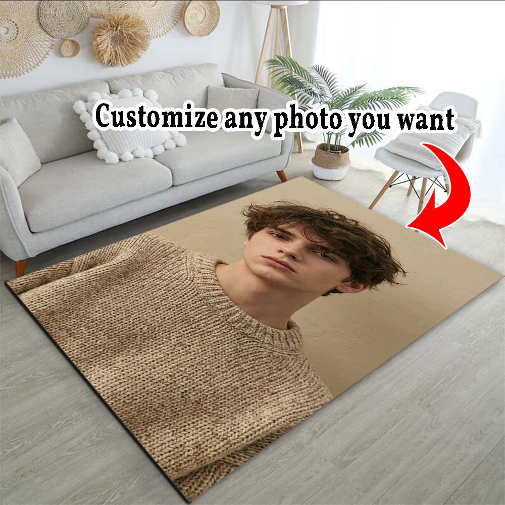 Customize Photos Personalized Image Carpet Suitable for Dormitory Outdoor Decorate Room Game Room Antislip Carpet Decorate Offices