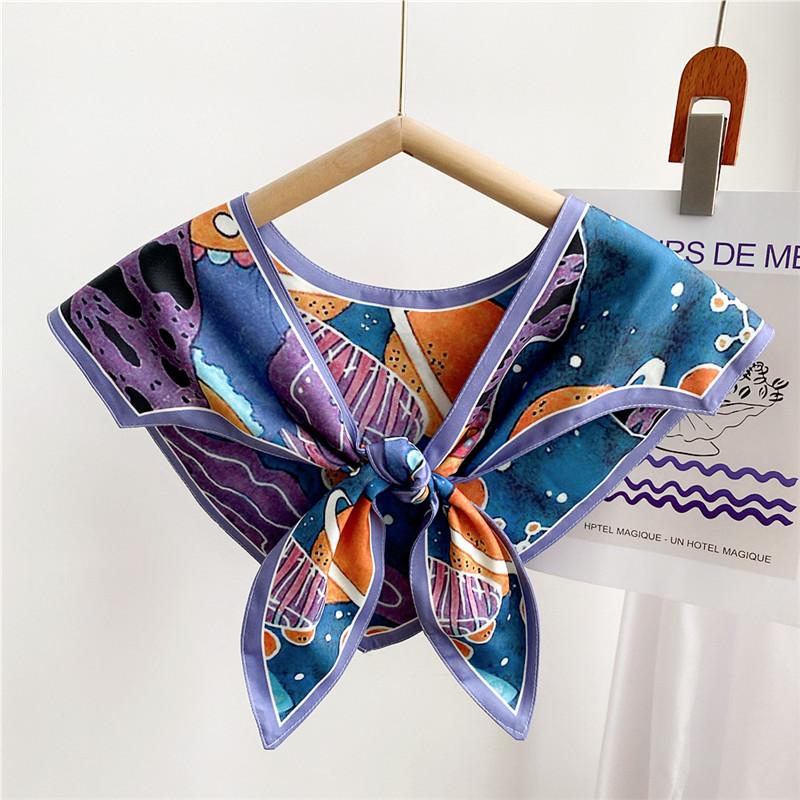Triangle Over Shawls Scarves Shirt T-shirt Shoulder Fake CollarsVest  Scarf Sleeveless Jacket Shawls Detachable Collar for Women