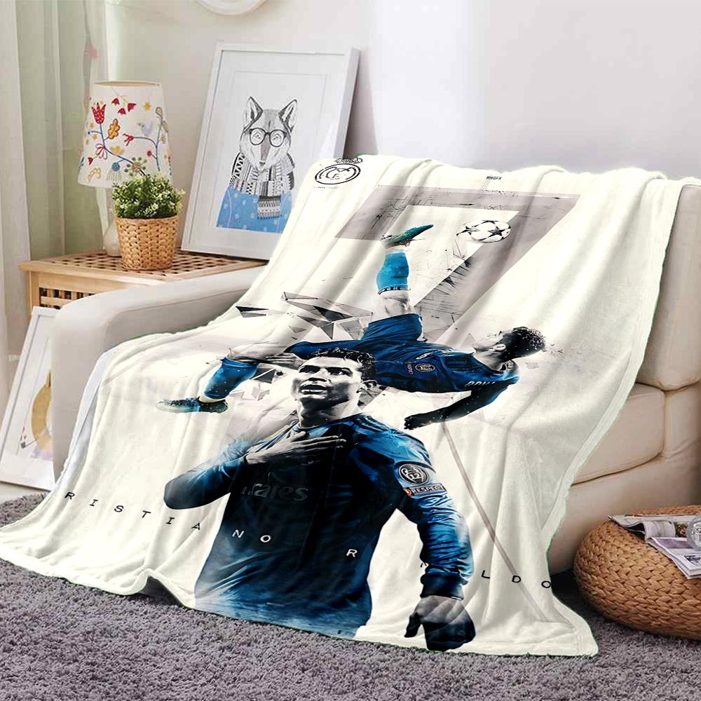 Ronaldos Number Seven Blankets Flannel Printed Breathable Warm Throw Blanket for Home Office Bedspreads 0708a146
