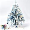 DIY Beaded Christmas Tree Kit with Colored Crystal Beads  Metal Frame  Angel Topper  Warm Glowing Tabletop Holiday Decor  Relaxing Holiday Craft