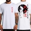 Japanese Samurai Spirit Printed Tshirt Fashion Trend Everything Comfortable Casual 100 Cotton Round Neck Short Sleeve Tshirt