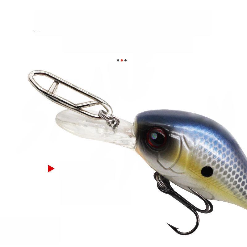 Stainless Steel Quick-Connect Back Pin Lure Ring for Sea Fishing