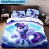 3PCS Twilight Sparkle's Unicorn 3pcs Bedding,Including 3PCS Duvet Cover And 2pcs Pillowcases Perfect for Christmas,Ideal for Bedroom, Dormitory