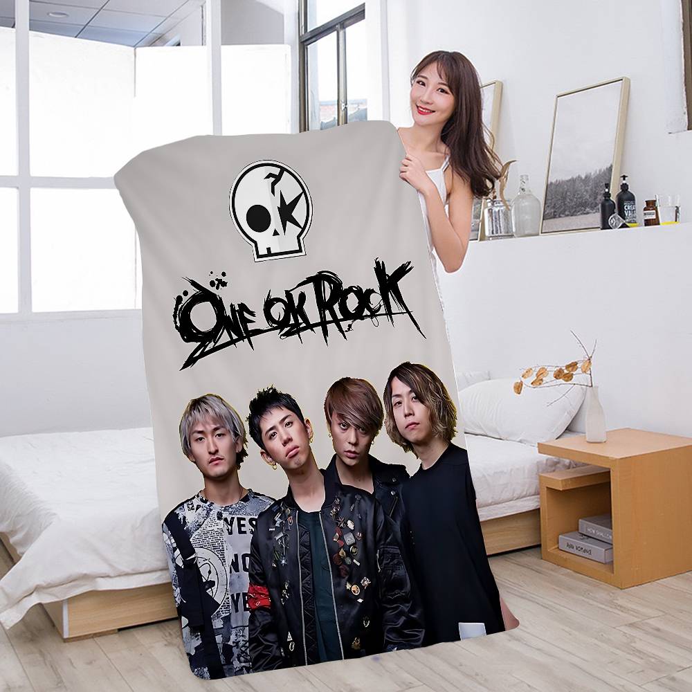 Band O-oNE OK ROCK Anime Beach Swimming Towel Soft Absorbent Washcloth Children's Gifts for Kids Travel Camping Gym
