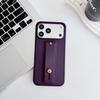 Luxury Business Phone Case for iPhone 17 Pro Max 16 Plus 15 14 13 12 Shockproof Slim Fit Wrist Strap with Stand Cover
