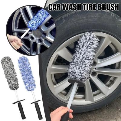 1Pcs Easy To Cleaning Rims Spokes Tire Cleaning Brushes Non-Slip Handle Auto Wash Glove