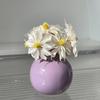Candy Color Ceramics Bud Vase Nordic Hydroponics Vases Flower Vase for Decoration Living Room Dry Flowers Decorative Container