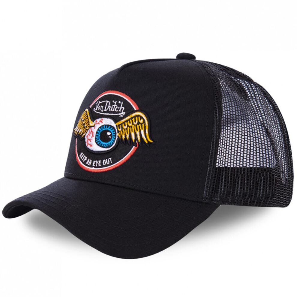 (Style 6) Dutch Von Breathable Baseball Cap Embroidered Mesh Hat Unisex Street Fashion