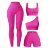 Women's Seamless Yoga Set: High-Elastic Vest and Breathable Sweat-Wicking Gym Tights.