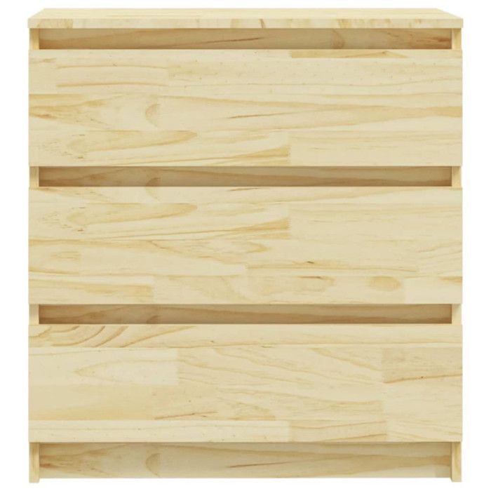 VidaXL Table de chevet 60x36x64 cm Bois de pin massif 808093