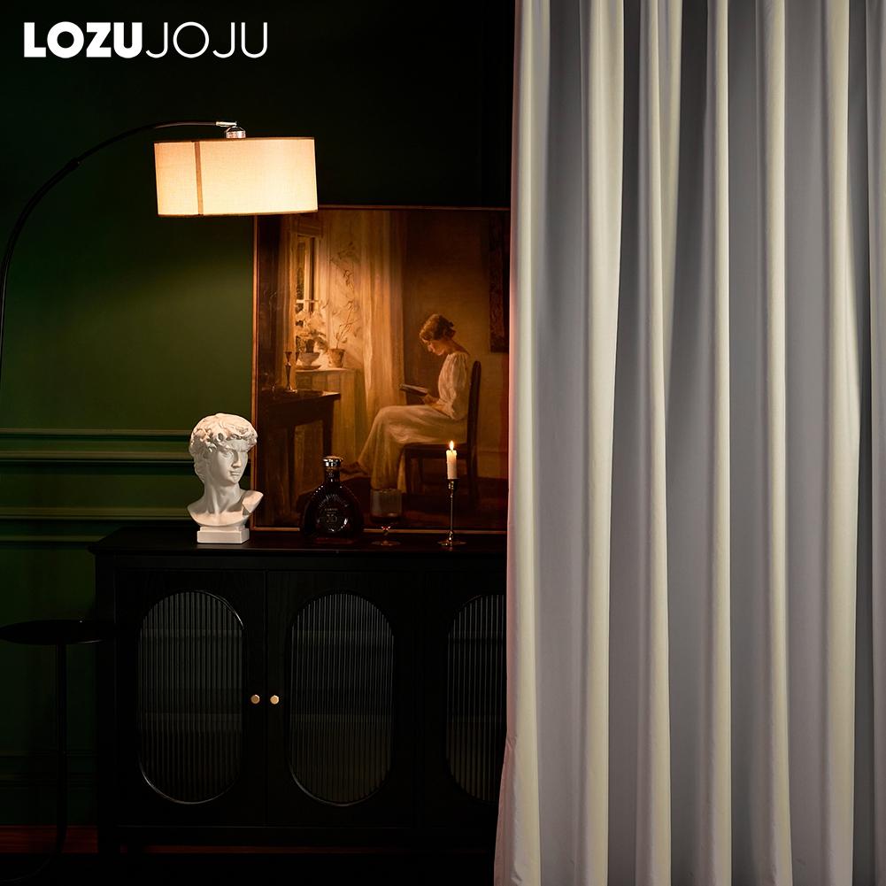 1PC LOZUJOJU 100% Blackout Versatile Solid Color Insulated Thick Curtains for Bedroom Living Room Balcony Window Home Decor