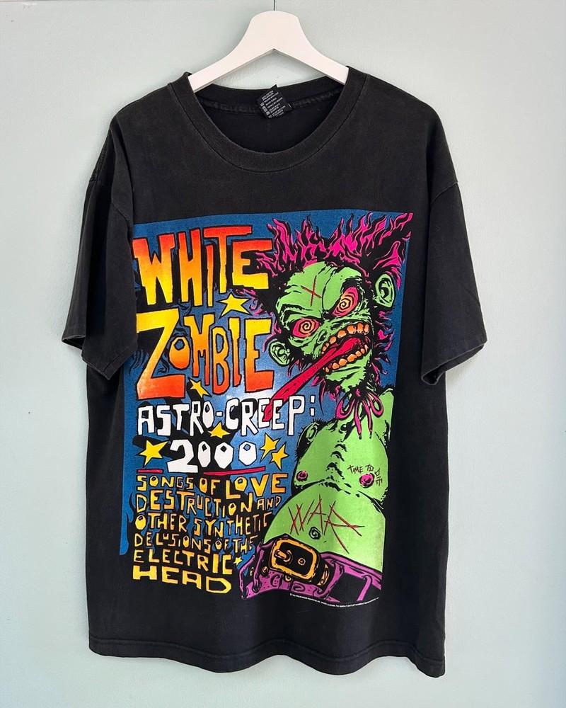 Ремейк футболка White Zombie базовая черная Унисекс футболка Унисекс футболка S