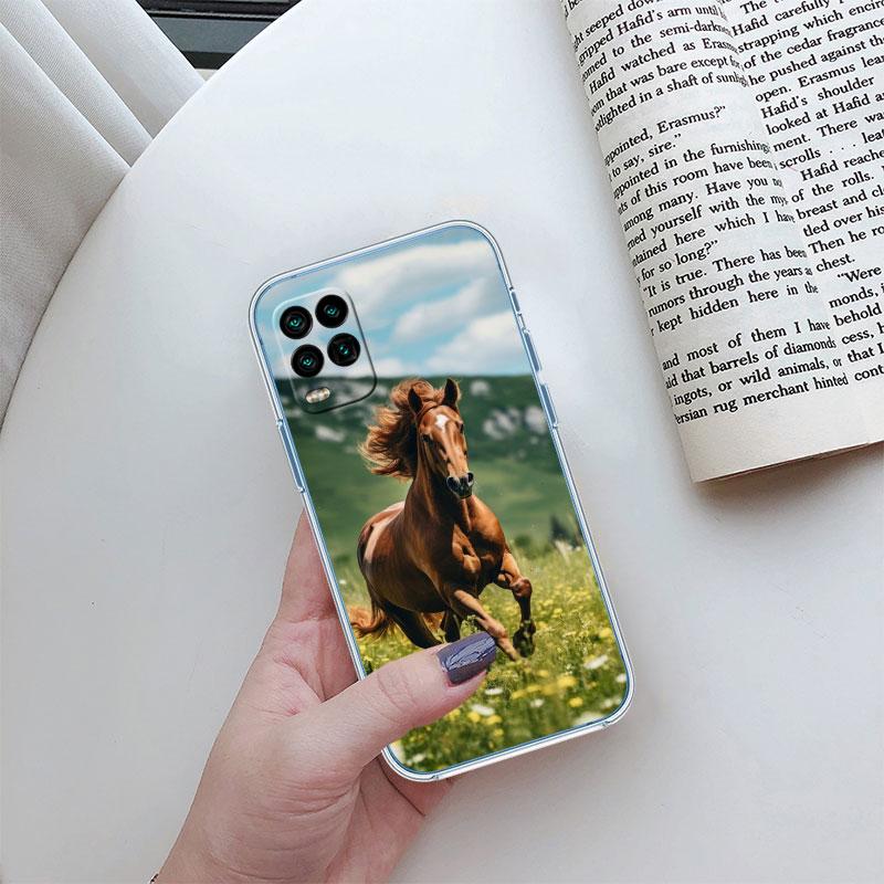 Fine Horse Transparent Phone Case for Motorola Moto Edge Plus G200 G23 E13 E15 E20 E30 G62 G71 G72 G75 G24 G15 Power