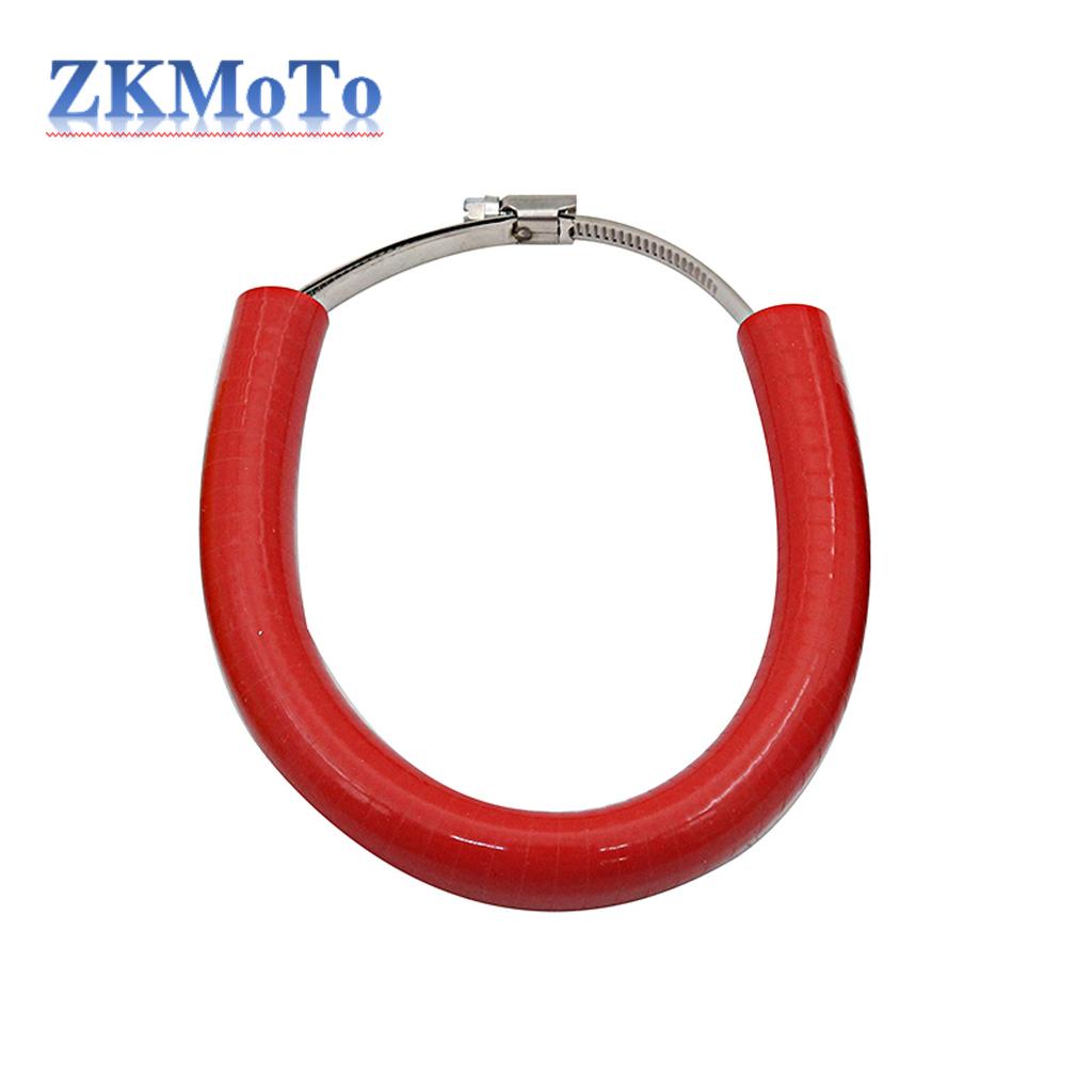 Universal Motorcycle Oval Exhaust Protector Can Cover For KTM Dirt Bike Accessories Silicone Guard Anti-hot 250 350 450 500 CC