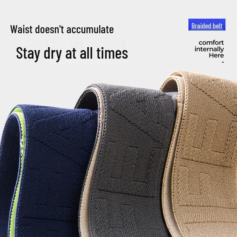 HLA Men's 7A Antibacterial Cotton Boxer Briefs 3-Pack