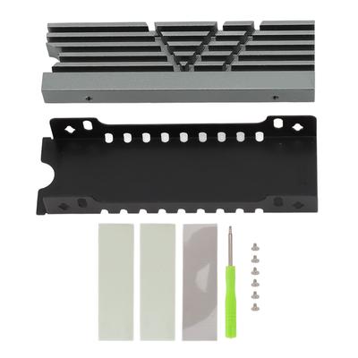 M.2 NVME 2280 SSD Heatsink Support Single Double Sided Cooling SSD Heatsink with Thermal Silicone Pads for PC for PS5
